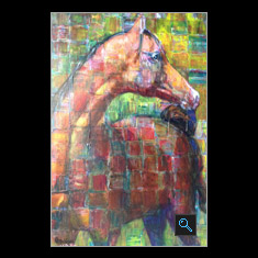 Arabian Horse, Oil on Canvas Painting