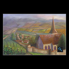 Pays Basque, Oil on Linen Painting