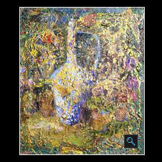 Greek Golden Pottery, Oil on Canvas Painting