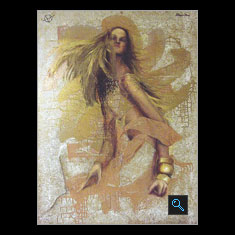 Lady Luck, Oil on Canvas Painting