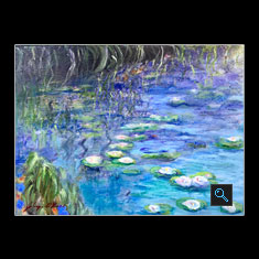 LILIES, Oil on Canvas Painting