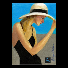Black Dress, Oil on 
Canvas Painting