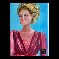 Lace Dress, Oil on Canvas Painting