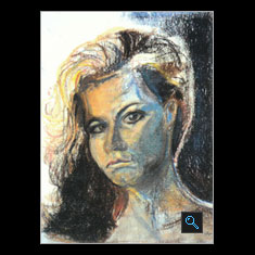 Self Portrait II, Pastel Painting