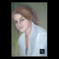 Pastel Portrait from Photo, Pastel Painting