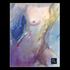 Silver Widow, Oil on Canvas Painting