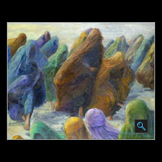 Taliban, Oil on Canvas Painting